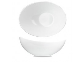 BUFFET BOWL MELAMINE WHITE 35.5X25X18CM