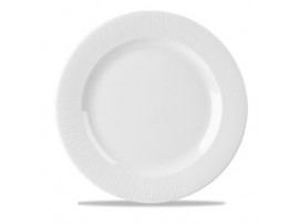 BAMBOO PLATE FOOTED WHITE 12"