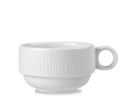 BAMBOO CUP WHITE STACKABLE 7OZ