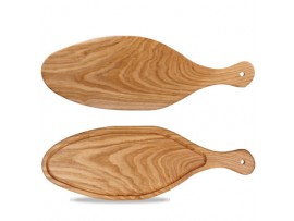 WOODEN BOARDS BOARD OAK OVAL 53X18.5CM