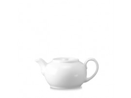 WHITE HOLLOWARE TEAPOT NOVA 15OZ