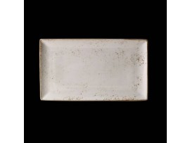 CRAFT PLATE RECTANGLE 2 WHITE 33X27CM