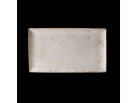 CRAFT PLATE RECTANGLE 2 WHITE 33X27CM
