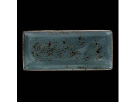 CRAFT PLATE RECTANGLE 4 BLUE 37X16.5CM