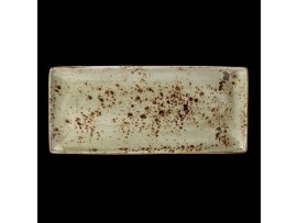 CRAFT PLATE RECTANGLE 4 GREEN 37X16.5CM