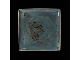 CRAFT PLATE SQUARE ONE BLUE 27 X 27CM