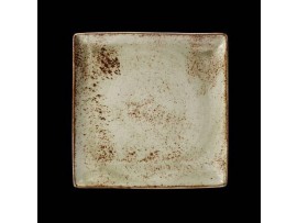 CRAFT PLATE SQUARE ONE GREEN 27X27CM