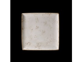CRAFT PLATE SQUARE ONE WHITE 27X27CM