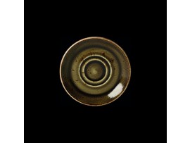 CRAFT SAUCER DOUBLE WELL BROWN 11.5CM