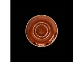 CRAFT SAUCER DOUBLE WELL TERRACOTA 11.5CM