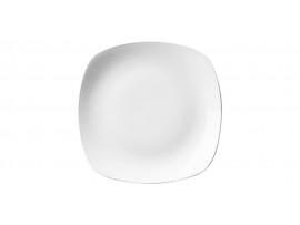 X SQUARED PLATE SQUARE WHITE 10"