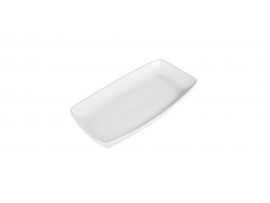 X SQUARED PLATE OBLONG WHITE 11.75 X 6"