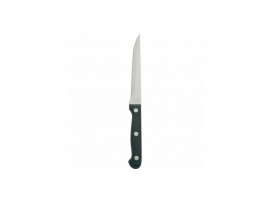 KNIFE STEAK BLACK HANDLED