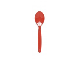 SPOON DESSERT POLYCARBONATE RED 170MM