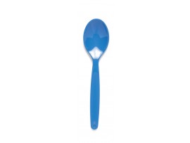 SPOON DESSERT POLYCARBONATE BLUE 170MM