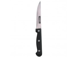KNIFE STEAK RIVETED HANDLE BLACK