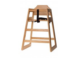 HIGH CHAIR WOODEN UNASSEMBLED NATURAL