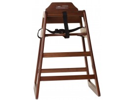 HIGH CHAIR WOODEN UNASSEMBLED WALNUT