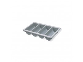 TRAY CUTLERY 4 COMPARTMENT GREY