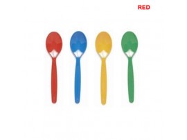 SPOON DESSERT POLYCARB RED 170MM