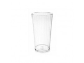 TUMBLER FLUTED POLYCARB CLEAR 280ML