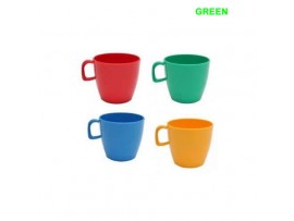 CUP POLYCARB GREEN 22CL