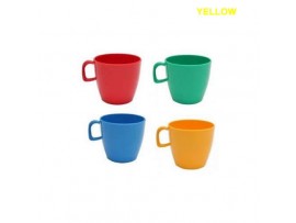 CUP POLYCARB YELLOW 22CL