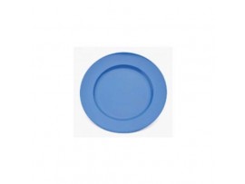 PLATE DESSERT POLYCARB BLUE 215MM