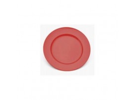 PLATE DINNER POLYCARB RED 240MM