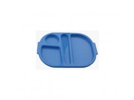 TRAY MEAL POLYCARB BLUE 280X230MM