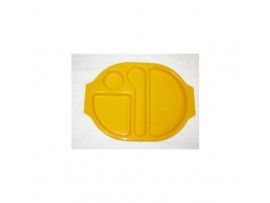 TRAY MEAL POLYCARB YELLOW 380X280MM