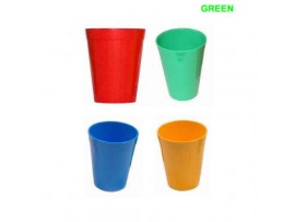 TUMBLER POLYCARB FLUTED GREEN 15CL