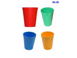 TUMBLER POLYCARB FLUTED BLUE 22CL