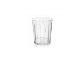 TUMBLER POLYCARB FLUTED CLEAR 28CL