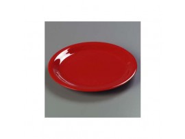 PLATE DINNER MELAMINE RED 23CM