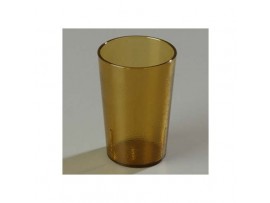 TUMBLER MELAMINE FLUTED AMBER 15CL