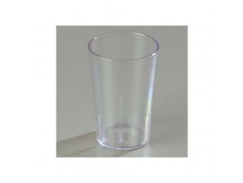 TUMBLER MELAMINE FLUTED CLEAR 28CL