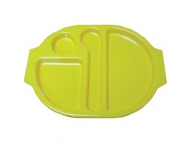TRAY MEAL MELAMINE YELLOW 375X278MM