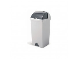 BIN PLASTIC ROLL TOP ADDIS METALLIC 50LT