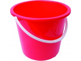 BUCKET PLASTIC RED 10LT