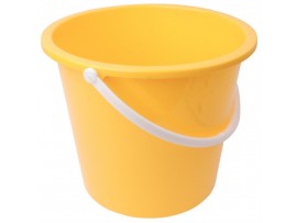 BUCKET PLASTIC YELLOW 10LT
