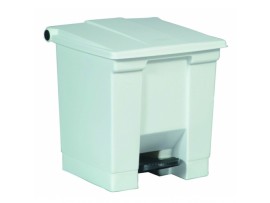 CONTAINER BIN STEP-ON WHITE 30.3LT