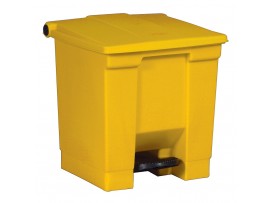 CONTAINER BIN STEP-ON YELLOW 30.3LT