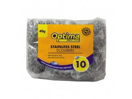 SCOURER STAINLESS STEEL LARGE 40G