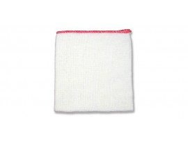 CLOTH DISH BORDER RED 14X12"