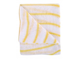 CLOTH DISH HORIZONTAL STRIPE YELLOW