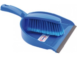 DUSTPAN AND BRUSH SOFT BLUE