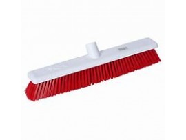 BROOM HEAD HYGIENE STIFF RED 12"