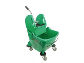 MOP BUCKET & WRINGER BISON GREEN 24LT