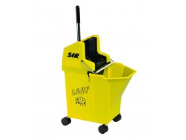 MOP BUCKET + WRINGER LADY MOP COMBO YELLOW